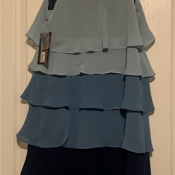 Signature by Robbie Bee multi ruffle cocktail dress - Picture 2 of 4